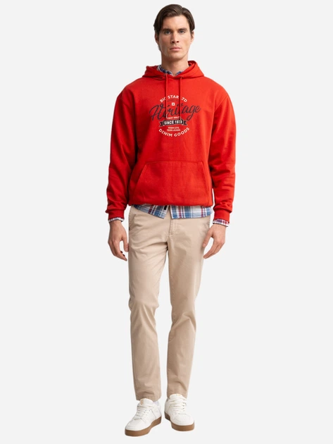 Худі чоловіче Big Star Herity 704 L Помаранчеве (5900714835927) - зображення 3