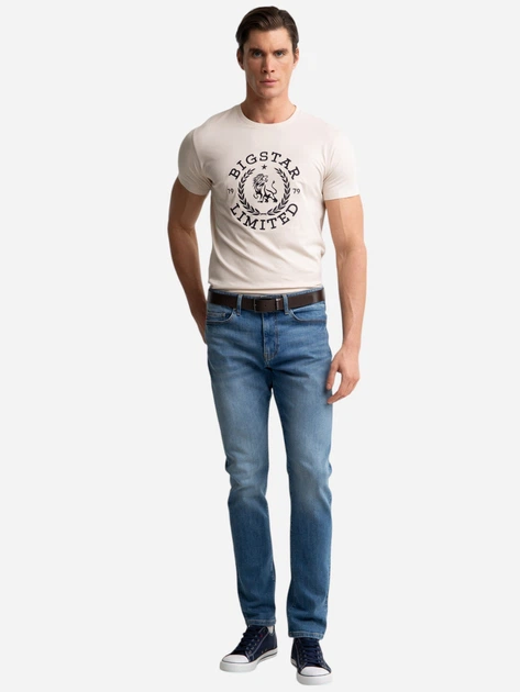 Jeansy slim fit męskie Big Star Harper 477 W36L34 Błękitne (5900714826987) - obraz 4