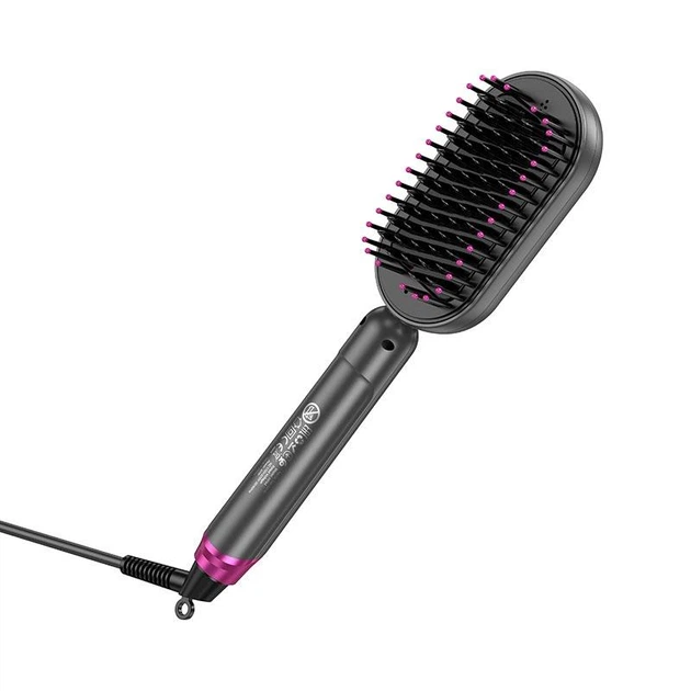 Електрична Плойка гребінець-випрямляч для волосся HOCO Electric straightening hair comb with display HP44 - зображення 3