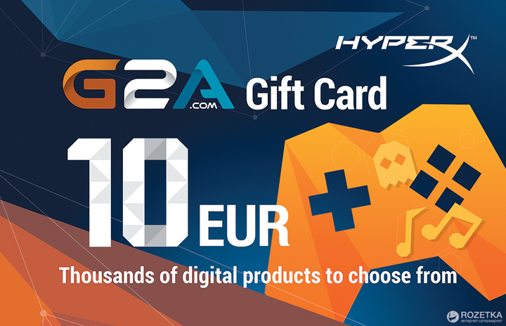 G2A Gift Cards пополнение бумажника: Карта оплаты 10EUR (скретч ...
