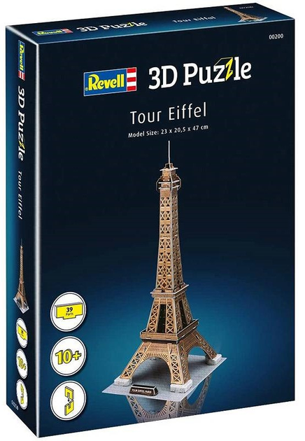 Puzzle 3D Ravensburger Wieża Eiffla 39 elementów (4009803002002) - obraz 2