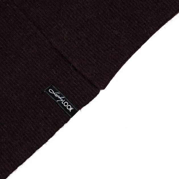 Шарф женский LuckyLOOK Felix 544-110 22х180 см Коричневый (2933530544110) - изображение 4