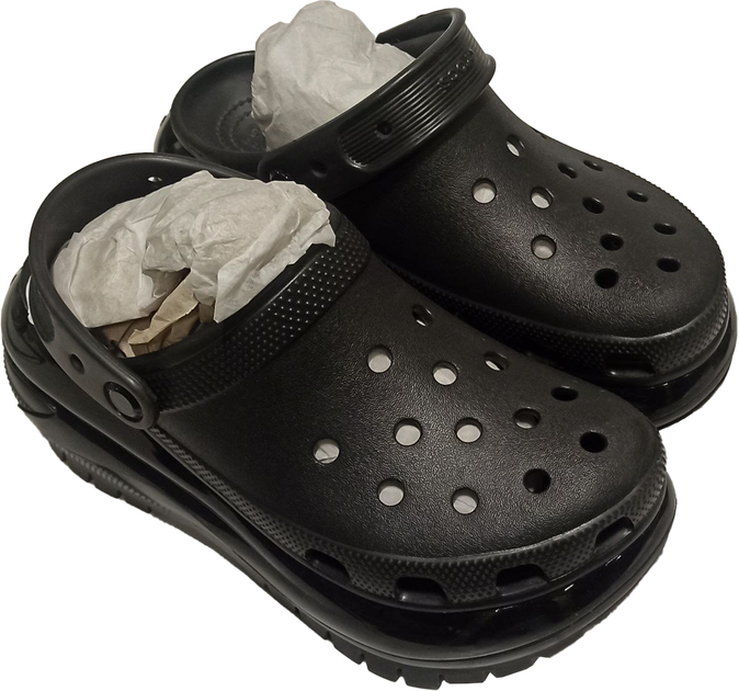 Chodaki damskie na wysokiej platformie Crocs Mega Crush 207988-001 36-37 (M4/W6) 22 cm Czarne (196265103669) (955555907798068) - Outlet - obraz 2