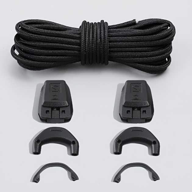Шнурки с фиксатором Quicklace для обуви Salomon 120 см Черные - Фото 3 Шнурки с фиксатором Quicklace для обуви Salomon 120 см Черные - изображение 3