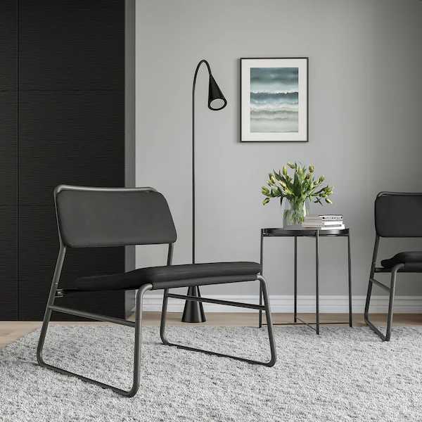 Кресло LINNEBACK IKEA 404.654.41 темно-серый - изображение 2