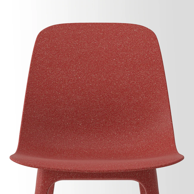 Кухонный стул ODGER IKEA 705.165.52 красный - изображение 3