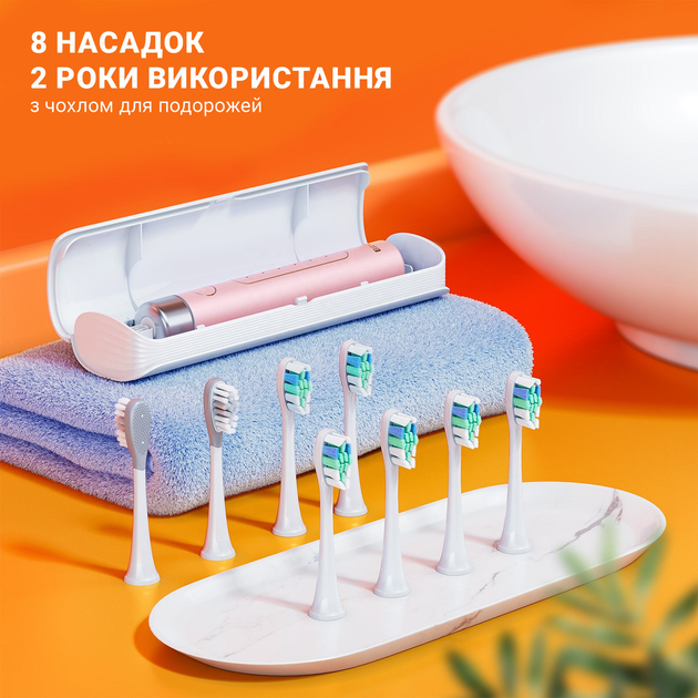 Электрическая зубная щетка Bitvae Smart S2 E-Toothbrush Pink - изображение 7