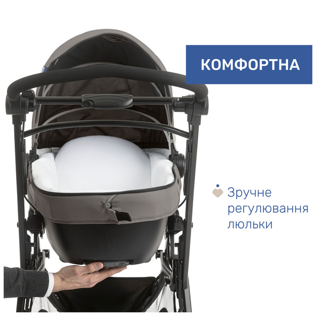 Коляска Chicco 2 в 1 Activ3Темно-бежевая (m452000) - изображение 3