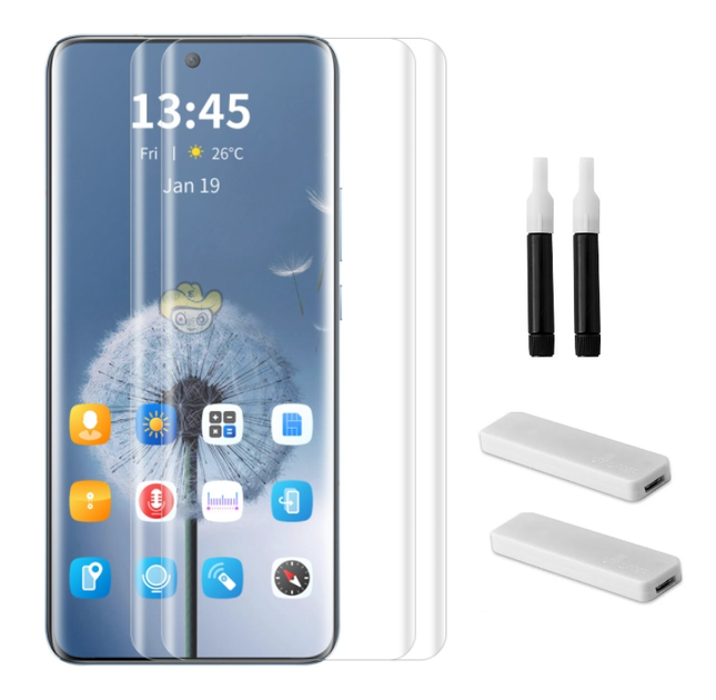 Защитное стекло 2шт CDK для Infinix Note 40 Pro / Note 40 Pro+ | UV Curved (018110) (clear) - изображение 2