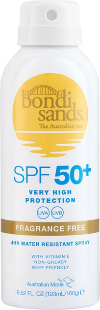 Сонцезахисний спрей Bondi Sands без ароматизаторів SPF 50+ 160 г (810020171037) - зображення 1