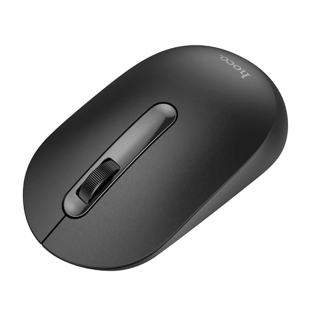 Мишка безпровідна комп'ютерна HOCO GM14 |2.4G, 1200dpi, 3 кнопки| Чорний - зображення 3