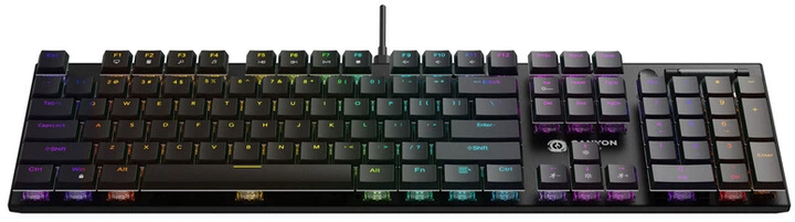 Клавиатура проводная Canyon Cometstrike GK-55 RGB ENG/UKR USB