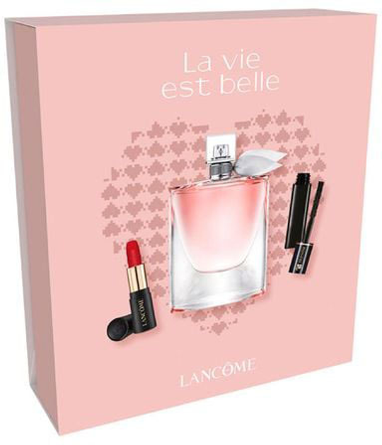 Zestaw damski Lancome La Vie Est Belle Woda perfumowana 100 ml + Szminka L' Absolue Rouge Matte 505 + Tusz do rzęs Hypnose 2 ml (8431240409964) - obraz 2