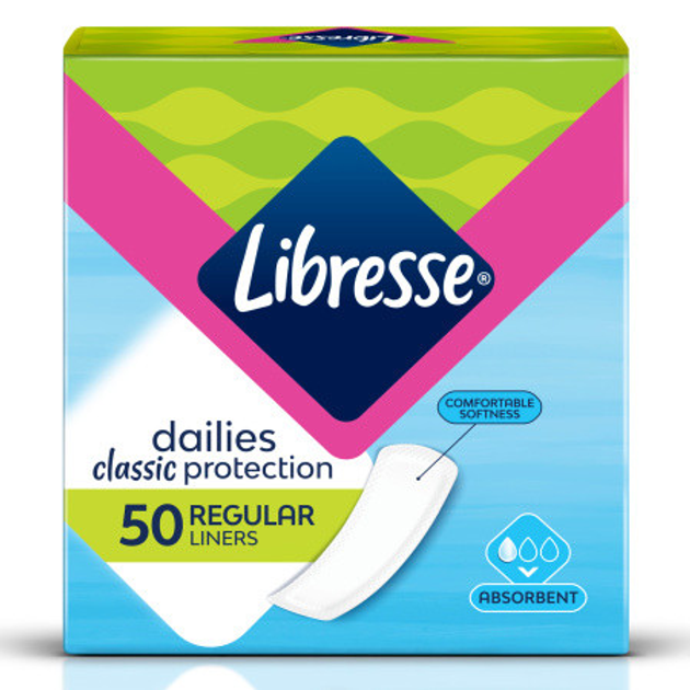 Щоденні прокладки Libresse Pantyliners Classic 50 шт (7322540157093) - зображення 1