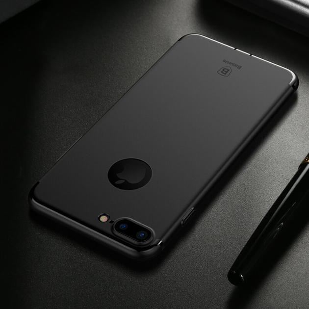 Чехол для телефона Baseus iPhone 8 Plus/7 Plus Simple Solid Black (ARAPIPH7P-MS01) - Фото 3 Чехол для телефона Baseus iPhone 8 Plus/7 Plus Simple Solid Black (ARAPIPH7P-MS01) - изображение 3
