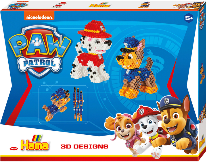 Zestaw koralików midi Hama Paw Patrol 3D 4000 elementów (0028178079208) - obraz 1