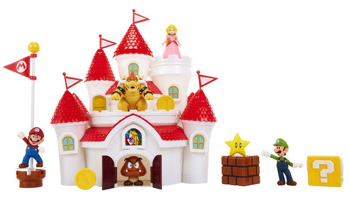 Zestaw z figurkami Jakks Pacific Super Mario Bros Mushroom Kingdom Deluxe Zamek (039897708430) - obraz 2