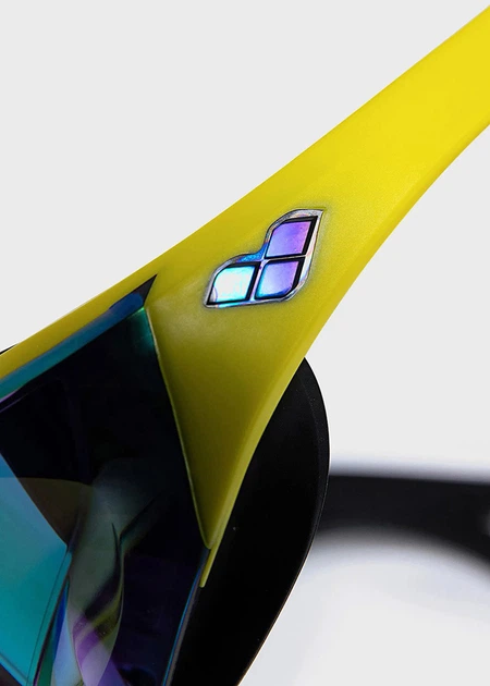 Очки для плавания Arena Cobra Edge Swipe Mirror (006870-120) Уни OSFM Черно-желтые (3468337081814) - изображение 5