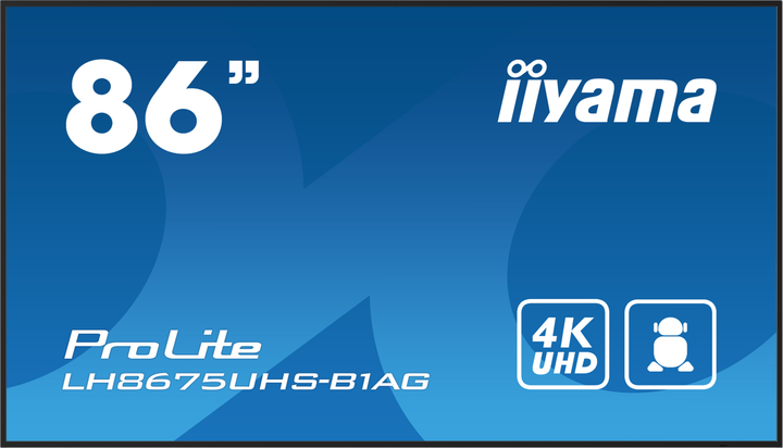 Монітор 85.6" iiyama ProLite LH8675UHS-B1AG - зображення 1