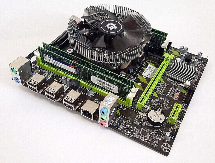 Комплект: Материнская плата Envinda X79G v1.51 NEW + Intel Xeon E5-2650 v2 (8 (16) ядер по 2.6 - 3.4 GHz) / 16 GB DDR3 / 512 GB SSD M.2 NVMe + Кулер ID-Cooling DK-01 NEW б/у - изображение 1