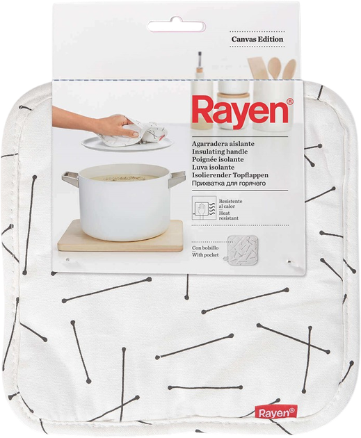 Łapka kuchenna Rayen biała (8412955301545) - obraz 6