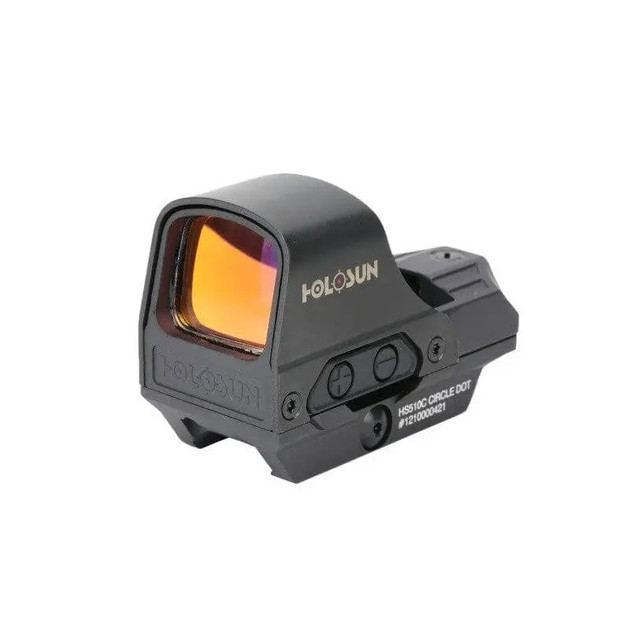 Коліматорний приціл Holosun Open Reflex HS510C 2MOA+65MOA із сонячною батареєю швидкознімний на Weaver - зображення 2