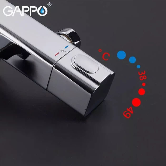 Смеситель для ванны с термостатом GAPPO G3291 - Фото 4 Смеситель для ванны с термостатом GAPPO G3291 - изображение 4