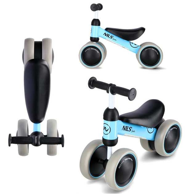 Rowerek biegowy Nils Fun RB002 Niebieski (5907695555332) - obraz 3