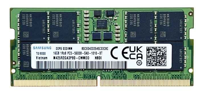 Оперативная память Samsung SODIMM DDR5 16Gb 1Rx8 PC5-5600B-SA0