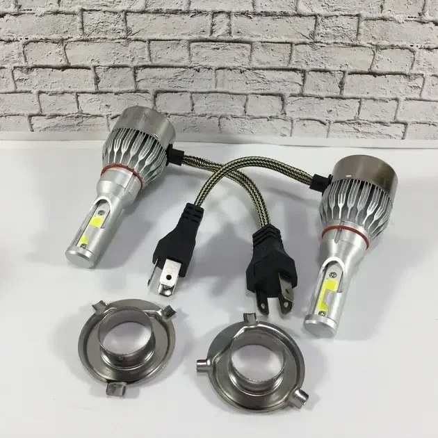 Комплект автомобільних світлодіодних LED ламп з охолодженням С6 LED H4 LED-лампи для авто 3800 Лм - зображення 2