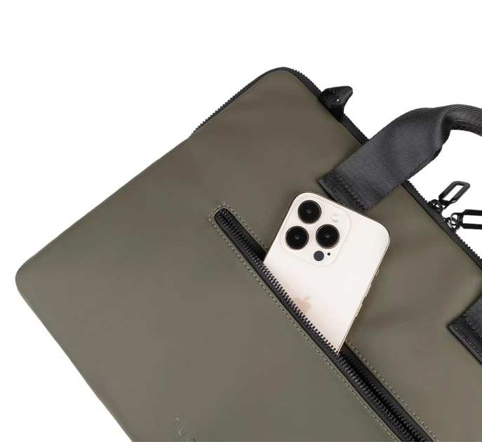 Сумка-чехол для ноутбука Tucano BSGOM1516-VM Gommo Super Slim 15"/16", зелёный - изображение 5