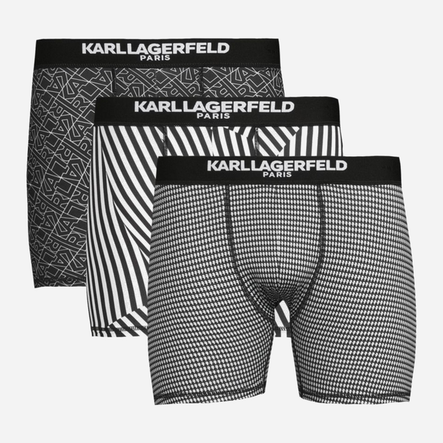 Набор трусов боксеров мужских Karl Lagerfeld 69020866 M 3 шт Черный/Белый (1159822729) - изображение 1