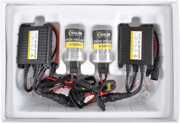 Комплект ксенону Solar H1 5000K, 85V, 35W P14.5s KET, (2 шт) + Ballast (4150SL) - зображення 3