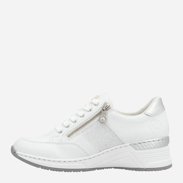 Жіночі снікери RIEKER N4322-80 37 (4UK) 24.5 см Біле (4059954285441) - зображення 4