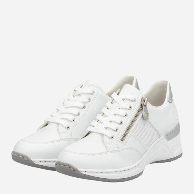 Жіночі снікери RIEKER N4322-80 39 (6UK) 25.7 см Біле (4059954285465) - зображення 3