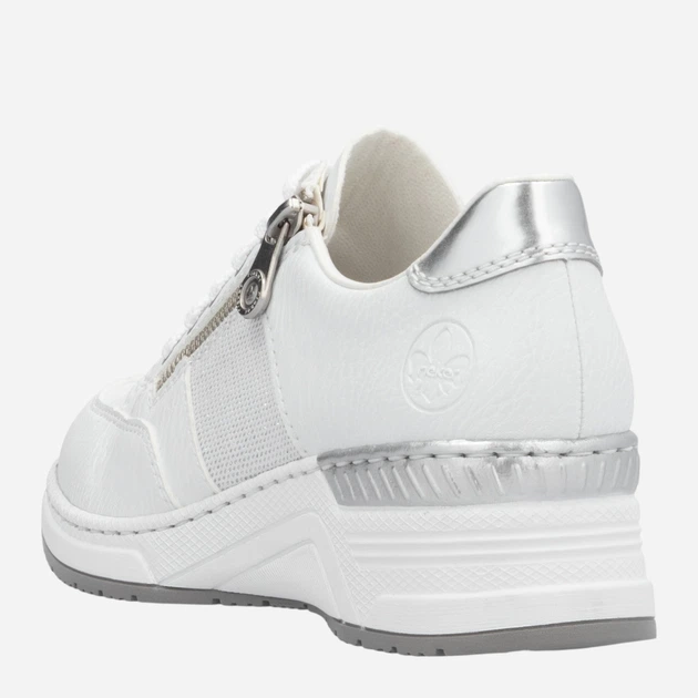 Жіночі снікери RIEKER N4322-80 41 (7.5UK) 27 см Біле (4059954285489) - зображення 7