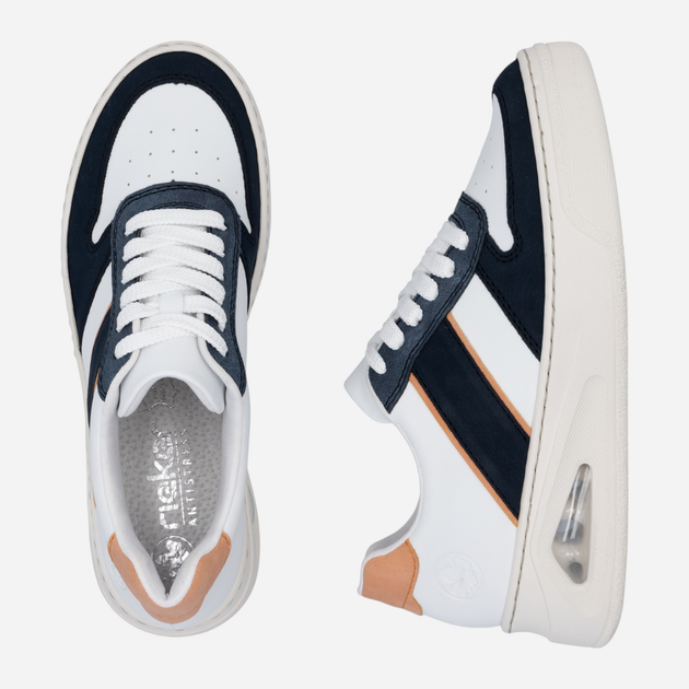 Sneakersy damskie do kostki RIEKER N6410-80 36 (3.5UK) 24 cm Białe (4061811724222) - obraz 8