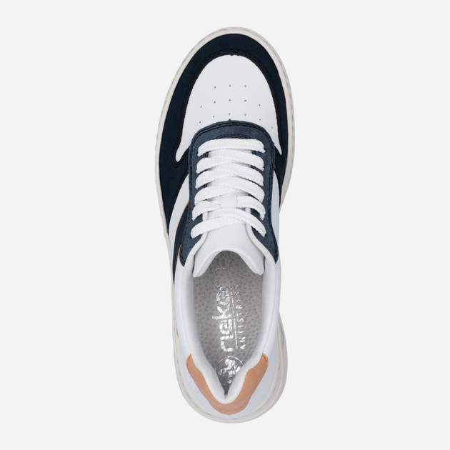 Sneakersy damskie do kostki RIEKER N6410-80 36 (3.5UK) 24 cm Białe (4061811724222) - obraz 9