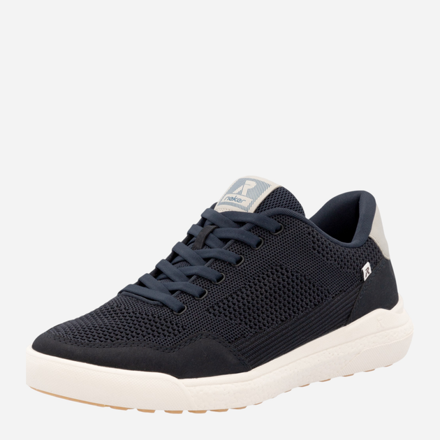 Sneakersy męskie z siatki RIEKER U1104-14 41 (7.5UK) 27 cm Ciemnogranatowe (4061811650415) - obraz 5