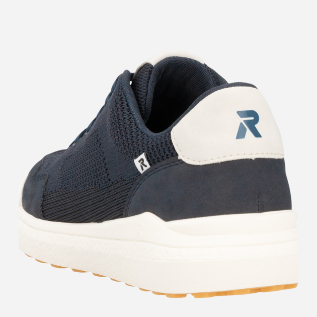Sneakersy męskie z siatki RIEKER U1104-14 42 (8UK) 28 cm Ciemnogranatowe (4061811650422) - obraz 7