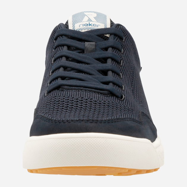 Sneakersy męskie z siatki RIEKER U1104-14 45 (10.5UK) 30 cm Ciemnogranatowe (4061811650453) - obraz 6