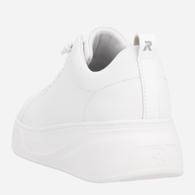 Sneakersy damskie skórzane RIEKER W2301-80 37 (4UK) 24.5 cm Białe (4061811714582) - obraz 7