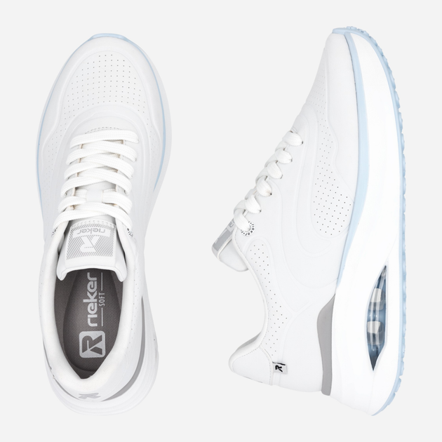 Sneakersy damskie na platformie RIEKER W2700-80 36 (3.5UK) 24 cm Białe (4061811651849) - obraz 8