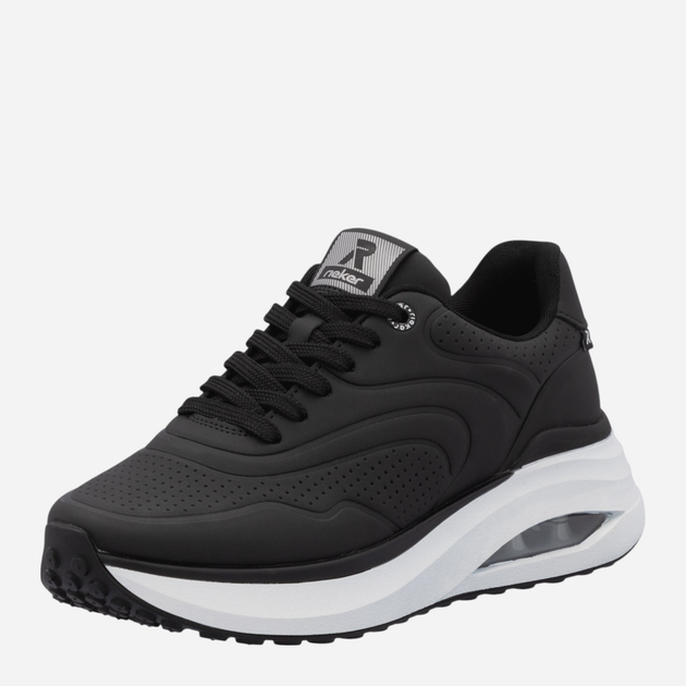 Sneakersy damskie na platformie RIEKER W2700-00 39 (6UK) 25.7 cm Czarne (4061811651511) - obraz 5