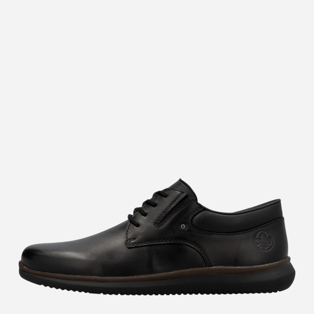 Buty derby męskie skórzane RIEKER 10419-00 42 (8UK) 28 cm Czarne (4061811220748) - obraz 4