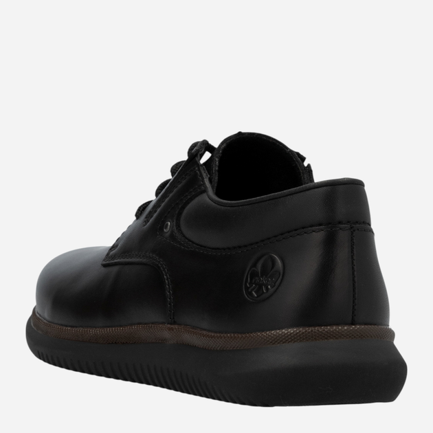 Buty derby męskie skórzane RIEKER 10419-00 41 (7.5UK) 27 cm Czarne (4061811220731) - obraz 7