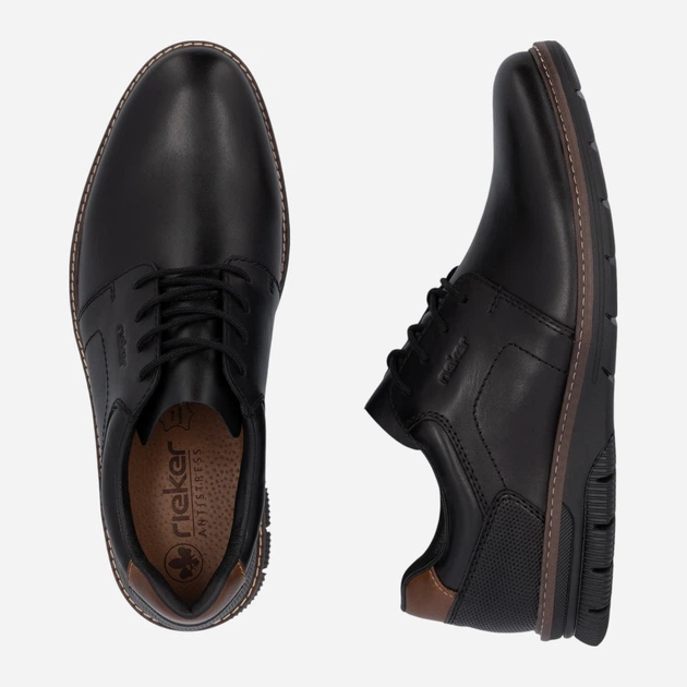 Чоловічі дербі RIEKER 14419-00 45 (10.5UK) 29.3 см Чорні (4061811215287) - зображення 8