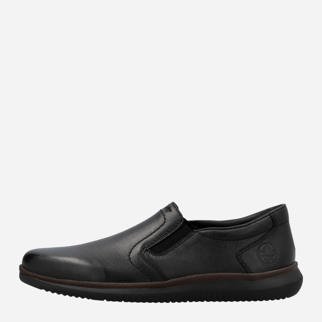 Buty wsuwane męskie skórzane RIEKER 10450-00 44 (9.5UK) 29 cm Czarne (4061811220854) - obraz 4