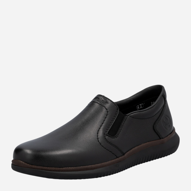 Buty wsuwane męskie skórzane RIEKER 10450-00 43 (9UK) 28.5 cm Czarne (4061811220847) - obraz 5