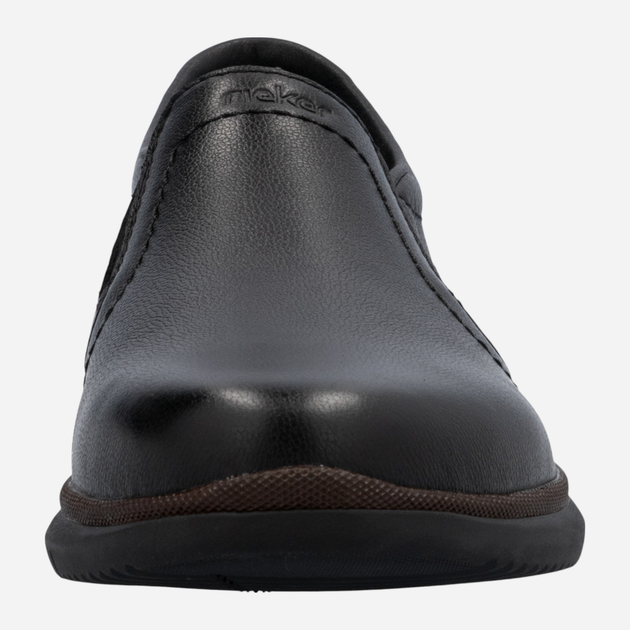 Buty wsuwane męskie skórzane RIEKER 10450-00 44 (9.5UK) 29 cm Czarne (4061811220854) - obraz 6